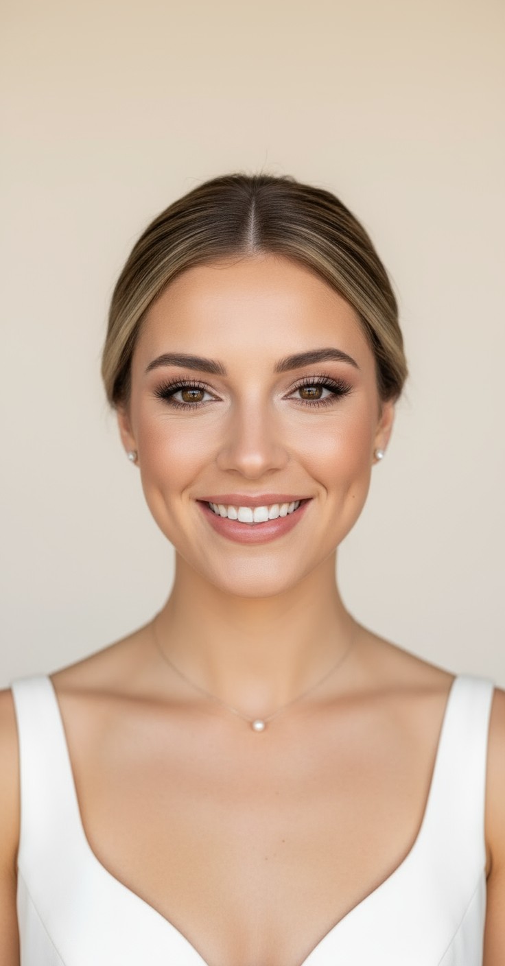 After Bridal Hair Low Bun